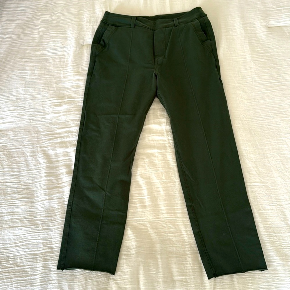 Frank and Eileen spandex pant. Dark green. No tag for size, probably a Medium.